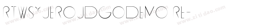 RTWSYueRoudGoDemo Re字体转换